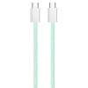 Кабель ColorWay USB Type-C + USB Type-C (M/M), 3.0 А, 1 м, Green (CW-CBPDCC061-G)