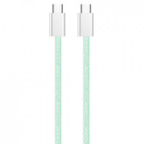 Кабель ColorWay USB Type-C + USB Type-C (M/M), 3.0 А, 1 м, Green (CW-CBPDCC061-G)