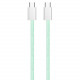 Кабель ColorWay USB Type-C + USB Type-C (M/M), 3.0 А, 1 м, Green (CW-CBPDCC061-G)