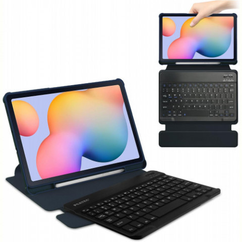 Чохол з бездротовою клавіатурою BeCover 360° Rotatable для Samsung Galaxy Tab S6 Lite 10.4 SM-P620/SM-P625/SM-P627 Deep Blue (712588)