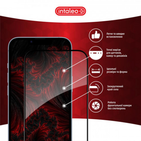 Захисне скло Intaleo Full Glue для Realme C75 Black (1283126608186)