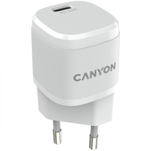 Мережевий зарядний пристрій Canyon H-20-05 White (CNE-CHA20W05)