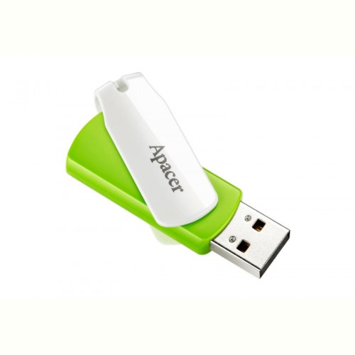 Флеш-накопичувач USB 16GB Apacer AH335 White/Green (AP16GAH335G-1)