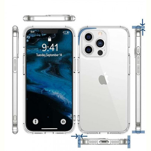 Чохол-накладка BeCover Anti-Shock для Apple iPhone 13 Pro Clear (706981)