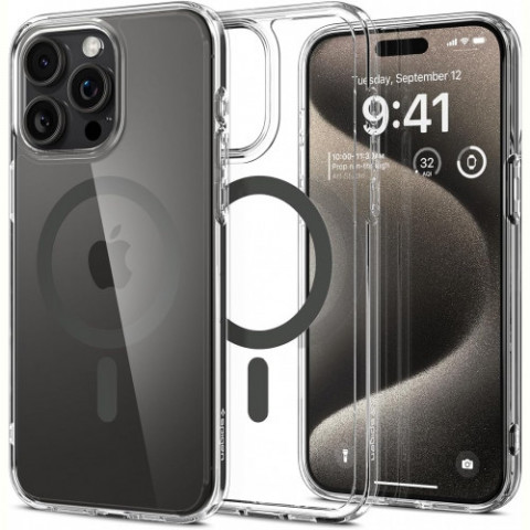 Чохол-накладка Spigen Ultra Hybrid MagFit для Apple iPhone 15 Pro Max Graphite (ACS06577)