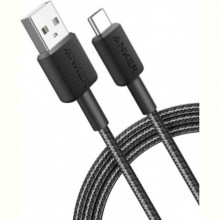 Кабель Anker 322 USB-A - USB-C, 0.9 м, Black (A81H5G11)