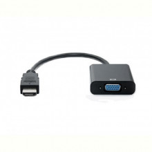 Адаптер REAL-EL HDMI - VGA (M/F), 0.15 м, чорний (EL123500020) 