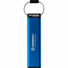 Флеш-накопичувач USB3.2 128GB Kingston IronKey Keypad 200 Type-C Blue (IKKP200C/128GB)