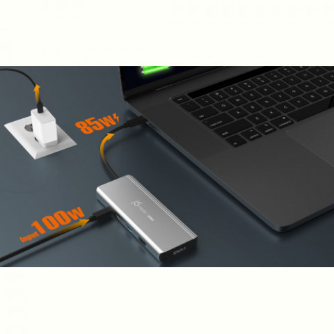 USB-хаб J5create USB-C 5-в-1 Grey (JCD401-N)