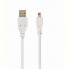 Кабель Gembird (CC-USB2-AM5P-6) USB-Mini USB (5 pin) 1.8м, белый