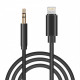 Аудіо-перехідник XoKo AUX-001 Lightning-3.5мм, 1м Black