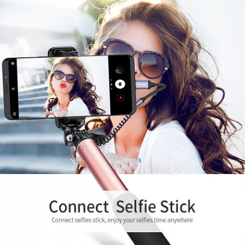 Адаптер Essager USB Type-C - 3.5 мм (M/F), 0.1 м, Black (EZJE01-0G)