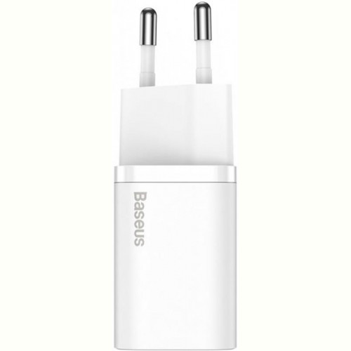 Мережевий зарядний пристрій Baseus Super Si Quick Charger 1C (1USB-C) 25W White (CCSP020102)