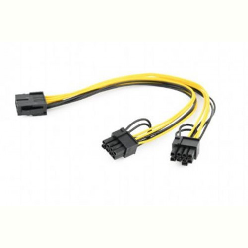 Кабель живлення Cablexpert (CC-PSU-85) 2 x male 6+2 pin - 8 pin, 0.3 м