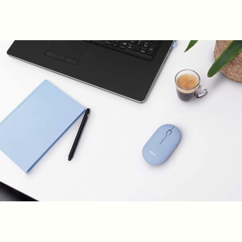 Миша бездротова Trust Puck Rechargeable Blue (24126)