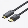 Кабель Vention DisplayPort-HDMI, 2 m, v1.2, Black (HAGBH)