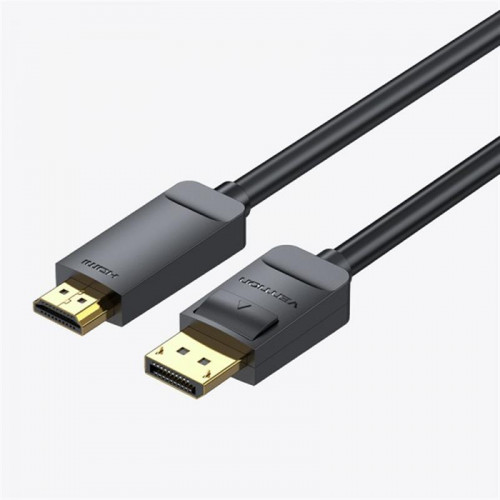 Кабель Vention DisplayPort-HDMI, 2 m, v1.2, Black (HAGBH)