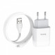 Зарядний пристрій Hoco C73A Glorious (2USB, 2.4А) White (6931474713056) + кабель Lightning