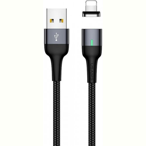 Кабель Usams US-SJ326 USB - Lightning, магнітний, 1 м, Tarnish (SJ326USB01)