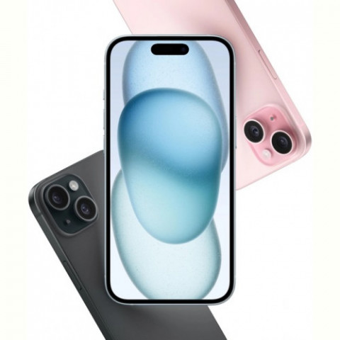Смартфон Apple iPhone 15 128GB A3090 Black (MTP03RX/A)
