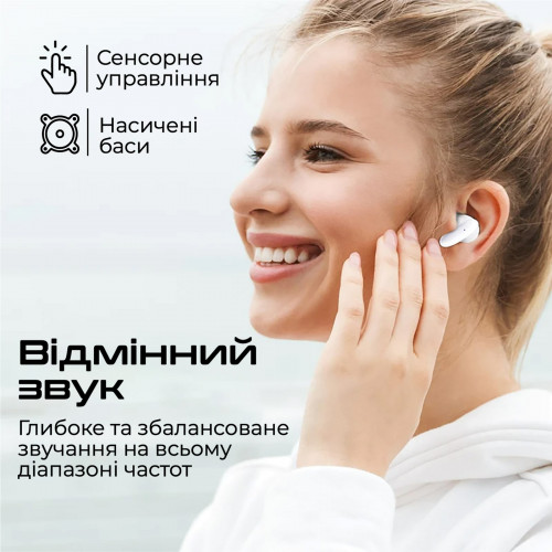 Bluetooth-гарнітура Promate Lush White