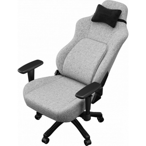 Крісло геймерське ігрове Anda Seat Phantom 4 L до 90 кг Gray Fabric (AD18YSD-72-G-F-G01) Купити в Україні