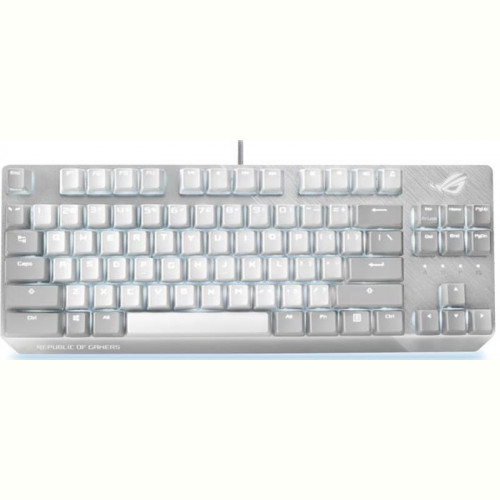 Клавiатура Asus ROG Strix Scope NX TKL Moonlight White RD LED 84key EN White (90MP02B6-BKUA00)