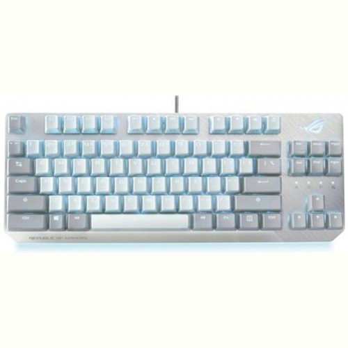 Клавiатура Asus ROG Strix Scope NX TKL Moonlight White RD LED 84key EN White (90MP02B6-BKUA00)