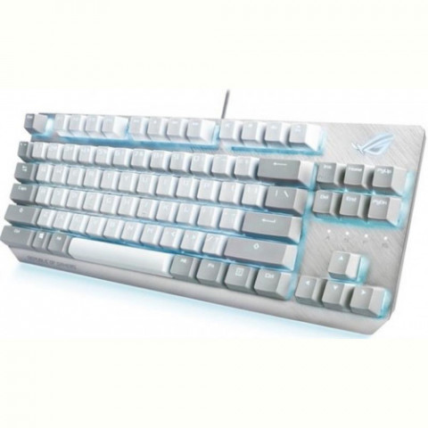 Клавiатура Asus ROG Strix Scope NX TKL Moonlight White RD LED 84key EN White (90MP02B6-BKUA00)