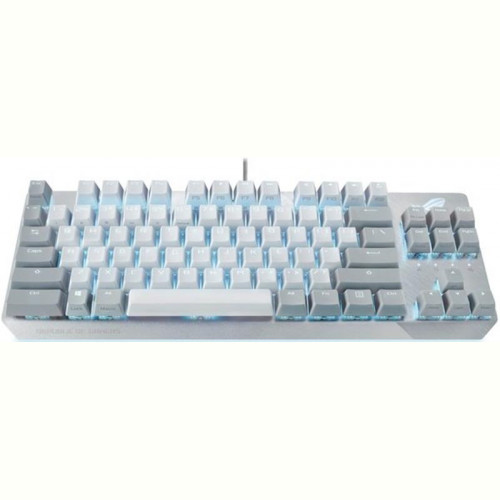 Клавiатура Asus ROG Strix Scope NX TKL Moonlight White RD LED 84key EN White (90MP02B6-BKUA00)