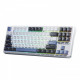 Клавіатура бездротова Aula F87 Gasket Greywood V3 switch White (6948391208602)