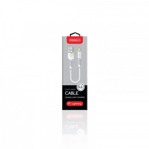 Кабель Intaleo CBFLEXL0 USB-Lightning 0.2м White (1283126487439)