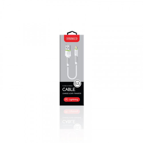 Кабель Intaleo CBFLEXL0 USB-Lightning 0.2м White (1283126487439)