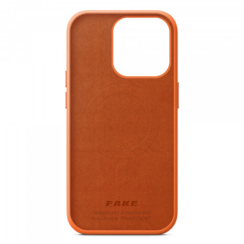 Чохол ArmorStandart FAKE Leather Case для Apple iPhone 14 Pro Golden Brown (ARM64461)