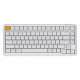 Клавіатура механічна Keychron J1 82Key, K pro Banana, WL/BT/USB-A, QMK, Hot-swap, EN/UKR, RGB, білий