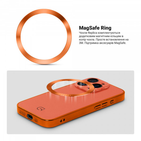 Чохол ArmorStandart Replica MagSafe для Apple iPhone 15 Pro Max Orange (ARM76240)