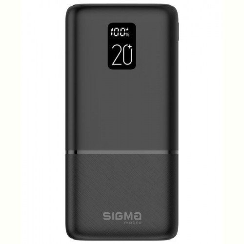 Універсальна мобільна батарея Sigma mobile X-Power SI20A2QL 20000mAh Black (4827798423813)