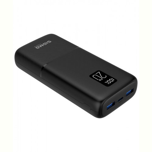 Універсальна мобільна батарея Sigma mobile X-Power SI20A2QL 20000mAh Black (4827798423813)