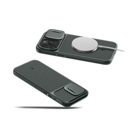 Чохол Spigen Optik Armor MagSafe для iPhone 15 Pro Abyss Green (ACS06739)