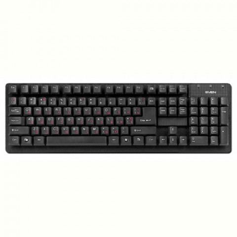 Клавіатура Sven 301 Standard Ukr Black USB