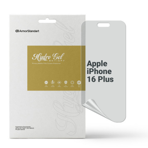 Гідрогелева плівка ArmorStandart Anti-spy для Apple iPhone 16 Plus (ARM80746)