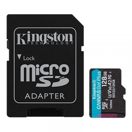 Карта пам`яти MicroSDXC 128GB UHS-I/U3 Class 10 Kingston Canvas Go! Plus R170/W90MB/s + SD-адаптер (SDCG3/128GB)