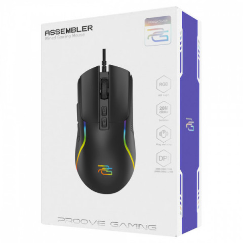 Дротова ігрова миша Proove Gaming Assembler black Купити в Україні