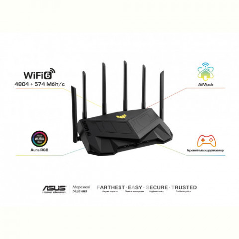 Бездротовий маршрутизатор Asus TUF Gaming AX5400 (TUF-AX5400)