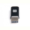 Адаптер REAL-EL micro USB - USB Type-C (F/M), Black (EL123500018)