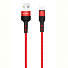 Кабель Usams US-SJ312 USB - Micro USB, 1 м, Red (SJ312MC02)