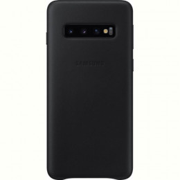 Чохол-накладка Samsung Leather Cover для Samsung Galaxy S10 SM-G973 Black (EF-VG973LBEGRU)