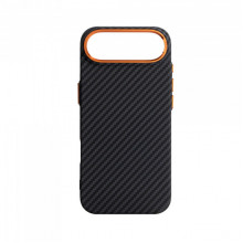 Чохол ArmorStandart LikeCarbon2 SE MagCase для Apple iPhone 17 Air Black Orange (ARM89155)