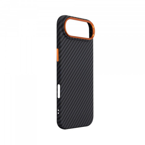 Чохол ArmorStandart LikeCarbon2 SE MagCase для Apple iPhone 17 Air Black Orange (ARM89155)
