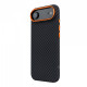 Чохол ArmorStandart LikeCarbon2 SE MagCase для Apple iPhone 17 Air Black Orange (ARM89155)